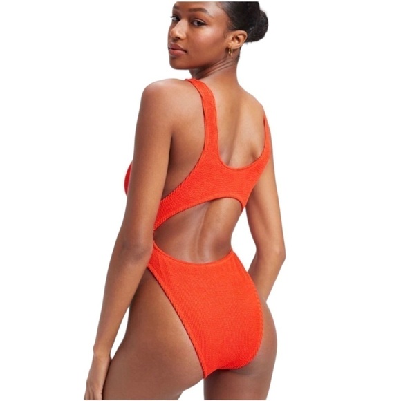 Good American Swimsuit Orange Monokini One Piece 2X 3X - Picture 2 of 10